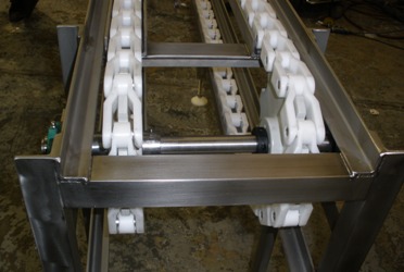 crate plastic chain conveyor handling